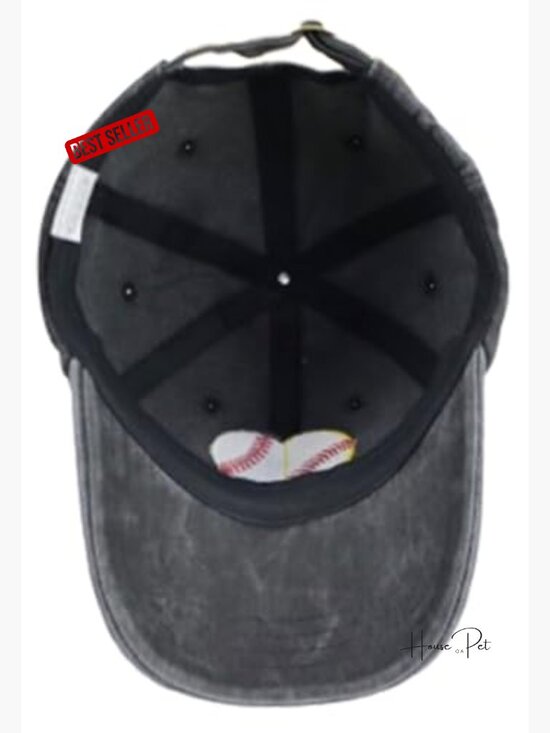 Women\'s Adjustable Cotton Baseball Cap with Embroidered Heart Design main image 7